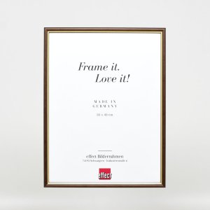 Efektní dřevěný rám profil 23 ořechově hnědý 25x60 cm antireflexní sklo