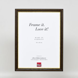 Efektní dřevěný rám profil 21 ořechově hnědý 25x60 cm antireflexní sklo