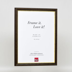 Efektní dřevěný rám profil 21 ořechově hnědý 25x60 cm antireflexní sklo