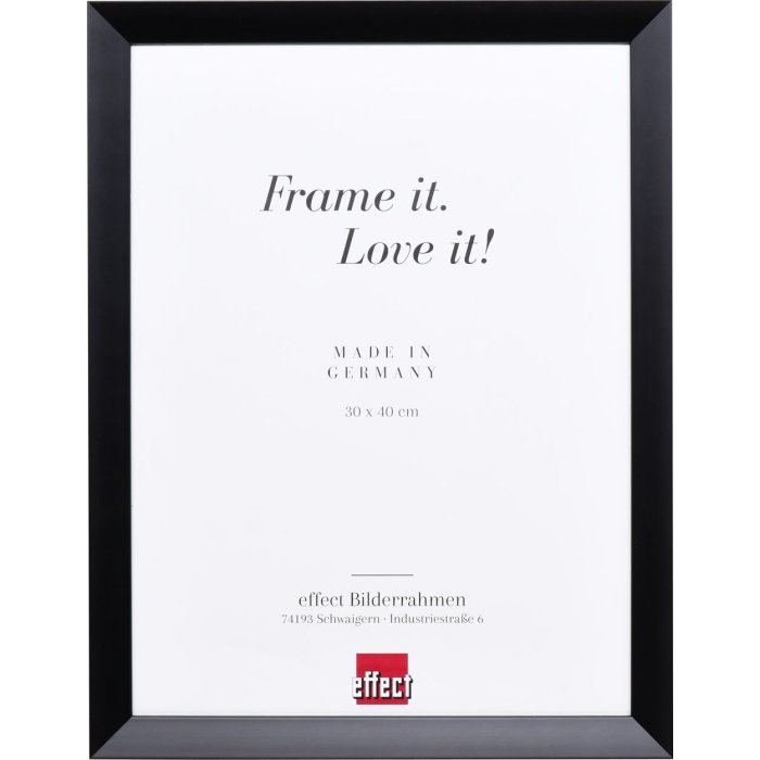 Dřevěný rám s efektem Top N černý 25x60 cm antireflexní sklo
