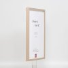 Efektní dřevěný rám profil 35 světle hnědý 25x60 cm normální sklo + distanční rámeček