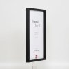Efektní dřevěný rám profil 35 černý 25x60 cm normální sklo + distanční rámeček