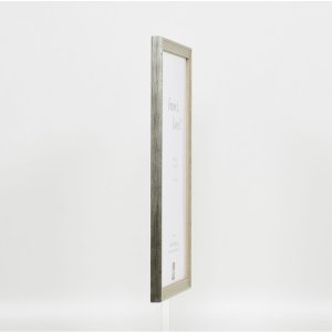 Efektní dřevěný rám profil 2070 normální sklo 25x60 cm stříbrný