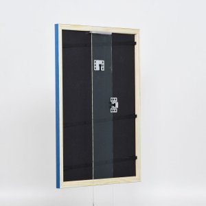 Efektní dřevěný rám profil 89 modrý 25x60 cm muzejní sklo