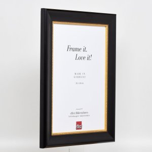Efektní dřevěný rámový profil 95 černý 25x60 cm antireflexní sklo