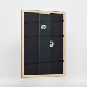 Efektní dřevěný rám profil 2070 muzejní sklo 25x60 cm zlatý