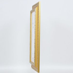 Efektní barokní obrazový rám profil 31 zlatý 25x60 cm muzejní sklo
