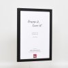 Efektní dřevěný rám profil 33 černý 25x70 cm antireflexní sklo