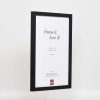 Efektní dřevěný rám profil 33 černý 25x70 cm antireflexní sklo