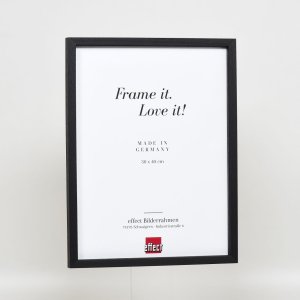 Efektní dřevěný rám profil 35 černý 25x70 cm normální sklo + distanční rámeček