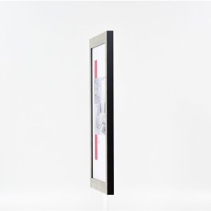 Efektní obrazový rám 2311 antická stříbrná 25x70 cm antireflexní sklo