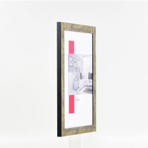 Efektní obrazový rám 2311 antická stříbrná 25x70 cm antireflexní sklo