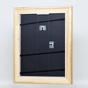 Efektní dřevěný rám profil 95 zlatý 25x70 cm antireflexní sklo