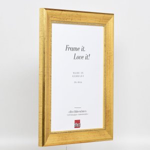Efektní dřevěný rám profil 95 zlatý 25x70 cm antireflexní sklo