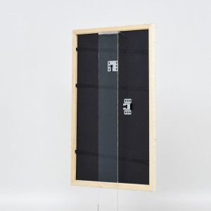 Efektní dřevěný rám profil 38 bílý 25x80 cm normální sklo