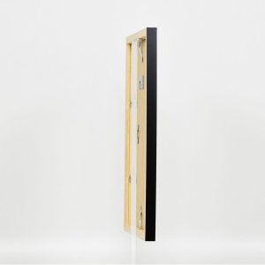 Dřevěný rám Top Cube 25x80 cm černé normální sklo