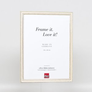 Efektní dřevěný rám profil 38 bílý 25x80 cm antireflexní sklo
