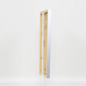 Dřevěný rám Top Cube 25x80 cm stříbrný normální sklo