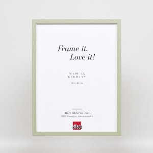 Efektní dřevěný rám profil 35 zelený 25x80 cm normální sklo + distanční rámeček