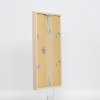 Efektní dřevěný rám profil 35 světle hnědý 25x80 cm normální sklo + distanční rámeček