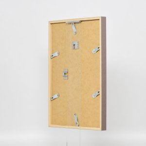 Efektní dřevěný rám profil 35 hnědý 25x80 cm normální sklo + distanční rámeček