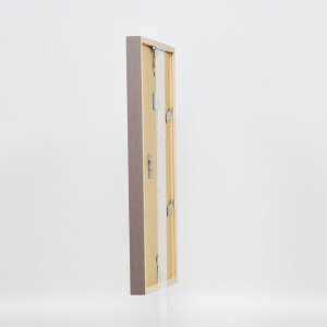Efektní dřevěný rám profil 35 hnědý 25x80 cm normální sklo + distanční rámeček