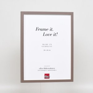 Efektní dřevěný rám profil 35 hnědý 25x80 cm normální sklo + distanční rámeček
