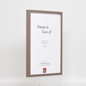 Efektní dřevěný rám profil 35 hnědý 25x80 cm normální sklo + distanční rámeček