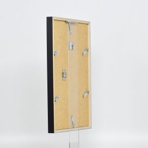 Efektní dřevěný rám profil 35 černý 25x80 cm normální sklo + distanční rámeček