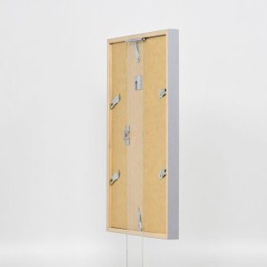 Efektní dřevěný rám profil 35 světle šedý 25x80 cm normální sklo + distanční rámeček