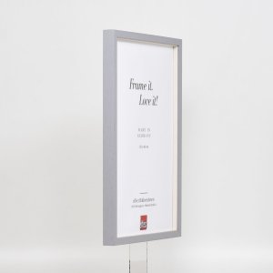Efektní dřevěný rám profil 35 světle šedý 25x80 cm normální sklo + distanční rámeček