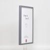 Efektní dřevěný rám profil 35 antracit 25x80 cm normální sklo + distanční rámeček