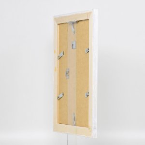 Efektní rám na obrazy z masivního dřeva 2240 bílý 25x80 cm normální sklo