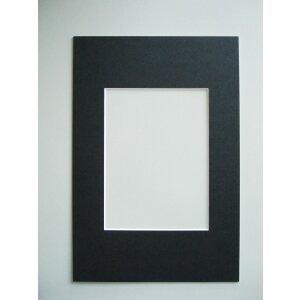 Passe-partout se zkoseným řezem - 20x30 cm - černý
