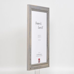 Efektní rám na obrazy z masivního dřeva 2240 šedý 25x80 cm akrylové sklo