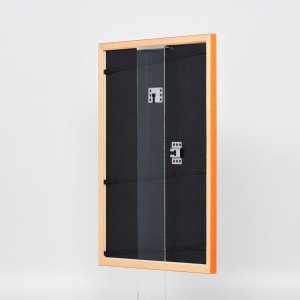 Efektní dřevěný rám profil 89 losos 25x80 cm muzejní sklo