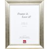 Efektní dřevěný rám profil 95 stříbrný 25x80 cm antireflexní sklo