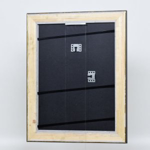 Efektní dřevěný rámový profil 95 černý 25x80 cm antireflexní sklo