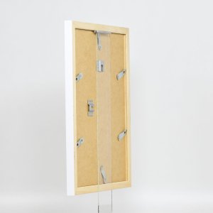 Dřevěný rám s efektem Top N bílý 25x80 cm muzejní sklo