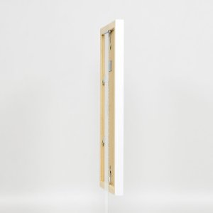 Dřevěný rám s efektem Top N bílý 25x80 cm muzejní sklo