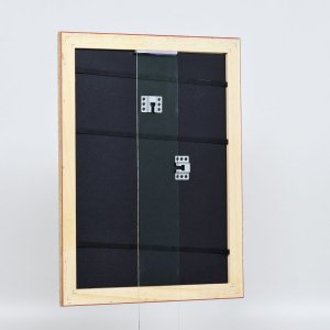 Efekt dřevěný barokní rám profil 37 antické stříbro 25x80 cm muzejní sklo