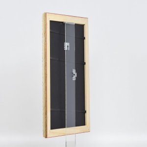 Efekt dřevěný barokní rám profil 37 antické stříbro 25x80 cm muzejní sklo