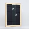 Efekt dřevěný barokní rám profil 37 antické stříbro 25x80 cm muzejní sklo