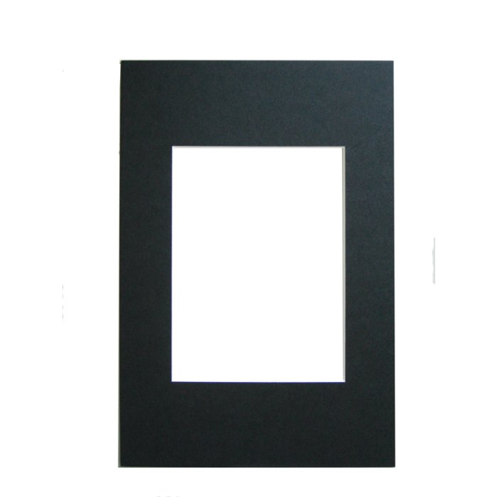 Passe-partout se zkoseným řezem - 40x50 cm - černý