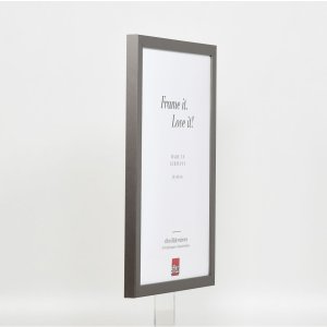 Dřevěný rám Top Cube 27x48 cm platina normální sklo