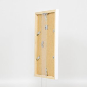 Dřevěný rám Top Cube 27x48 cm bílé antireflexní sklo