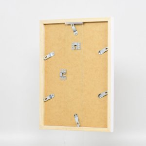 Dřevěný rám Top Cube 27x48 cm bílé antireflexní sklo