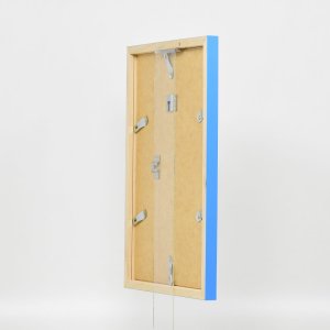Dřevěný rám Top Cube 27x48 cm modré akrylové sklo