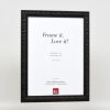 Efektní dřevěný rám profil 94 černý 27x48 cm antireflexní sklo