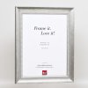 Efektní rám z masivního dřeva profil 28 stříbrný 27x48 cm antireflexní sklo